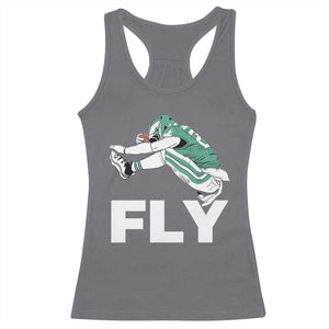 Philly Fan Racerback Tank Top Barkley Backwards Hurdle TS10 Charcoal Print Your Wear