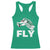 Philly Fan Racerback Tank Top Barkley Backwards Hurdle TS10 Irish Green Print Your Wear