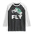 Philly Fan Raglan Shirt Barkley Backwards Hurdle TS10 Black White Print Your Wear