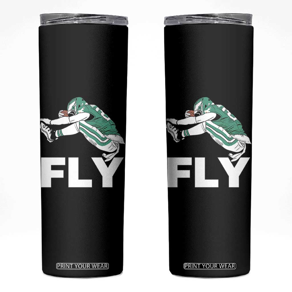 Philly Fan Skinny Tumbler Barkley Backwards Hurdle TS10 Black Print Your Wear