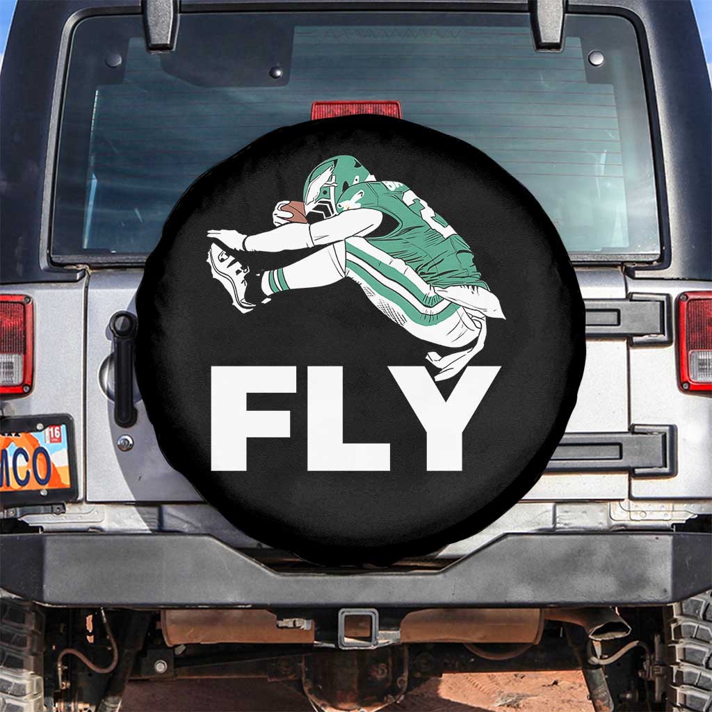 Philly Fan Spare Tire Cover Barkley Backwards Hurdle TS10 No hole Black Print Your Wear