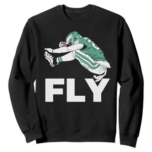Philly Fan Sweatshirt Barkley Backwards Hurdle TS10 Black Print Your Wear