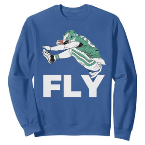Philly Fan Sweatshirt Barkley Backwards Hurdle TS10 Royal Blue Print Your Wear