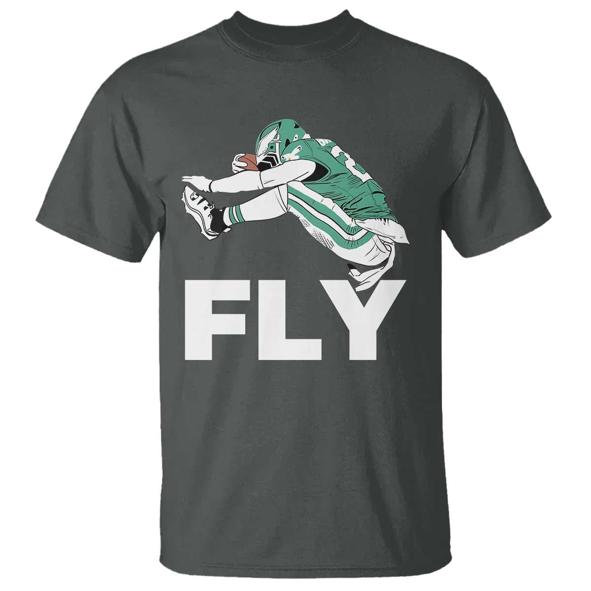 Philly Fan T Shirt Barkley Backwards Hurdle TS10 Dark Heather Print Your Wear