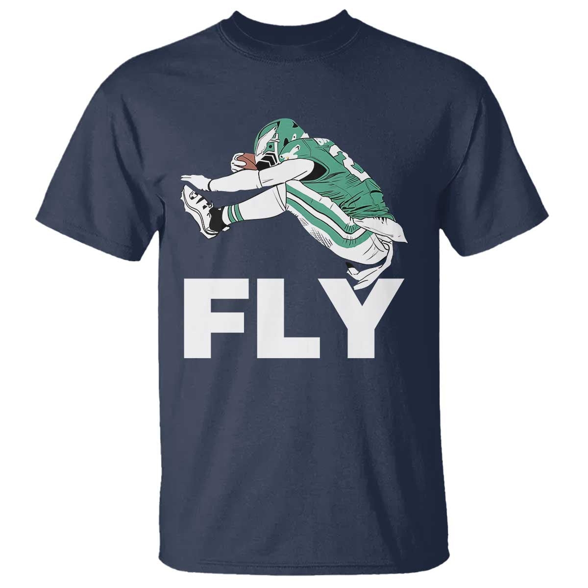 Philly Fan T Shirt Barkley Backwards Hurdle TS10 Navy Print Your Wear