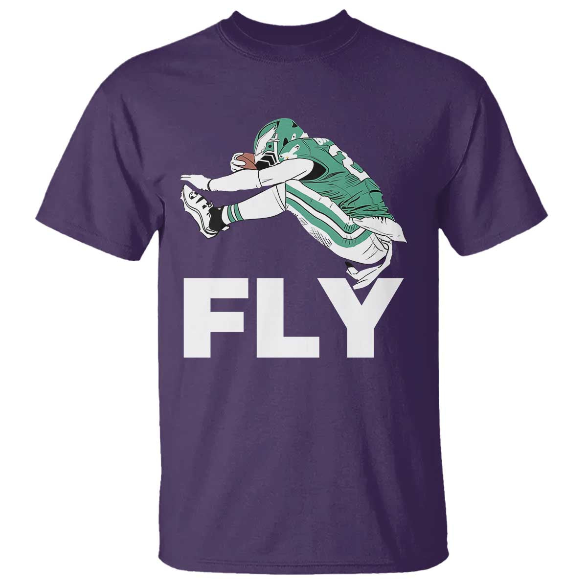 Philly Fan T Shirt Barkley Backwards Hurdle TS10 Purple Print Your Wear