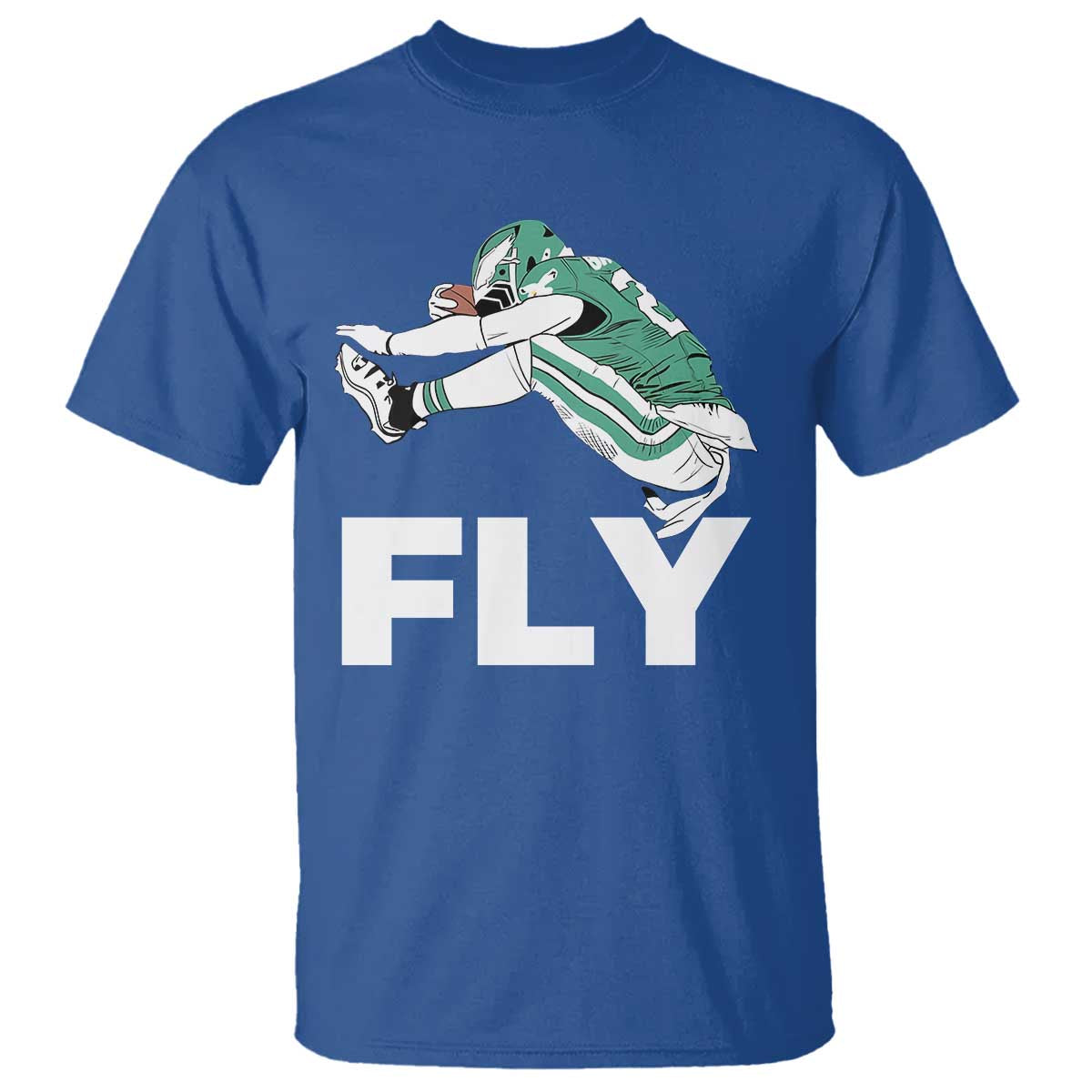 Philly Fan T Shirt Barkley Backwards Hurdle TS10 Royal Blue Print Your Wear