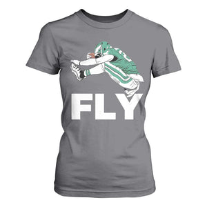 Philly Fan T Shirt For Women Barkley Backwards Hurdle TS10 Charcoal Print Your Wear