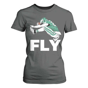 Philly Fan T Shirt For Women Barkley Backwards Hurdle TS10 Dark Heather Print Your Wear