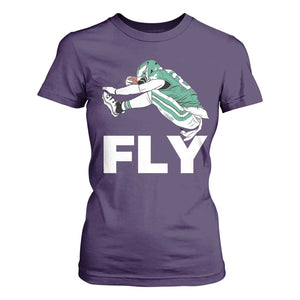 Philly Fan T Shirt For Women Barkley Backwards Hurdle TS10 Purple Print Your Wear