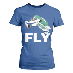 Philly Fan T Shirt For Women Barkley Backwards Hurdle TS10 Royal Blue Print Your Wear