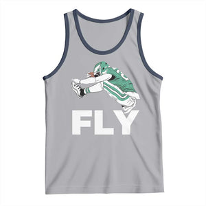Philly Fan Tank Top Barkley Backwards Hurdle TS10 Athletic Heather Navy Print Your Wear