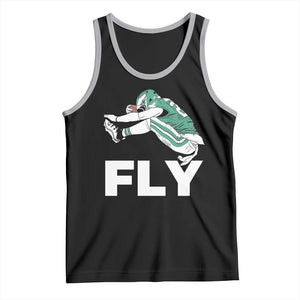 Philly Fan Tank Top Barkley Backwards Hurdle TS10 Black Athletic Heather Print Your Wear