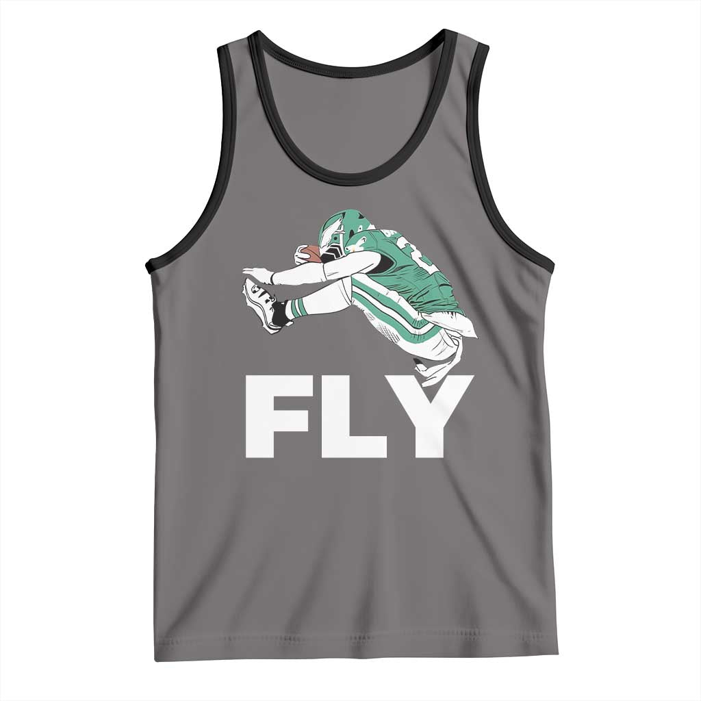 EF Game Day Tank Top Retro Sports Fan TS10 Deep Heather Black Print Your Wear