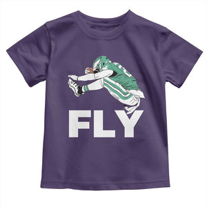 Philly Fan Toddler T Shirt Barkley Backwards Hurdle TS10 Purple Print Your Wear