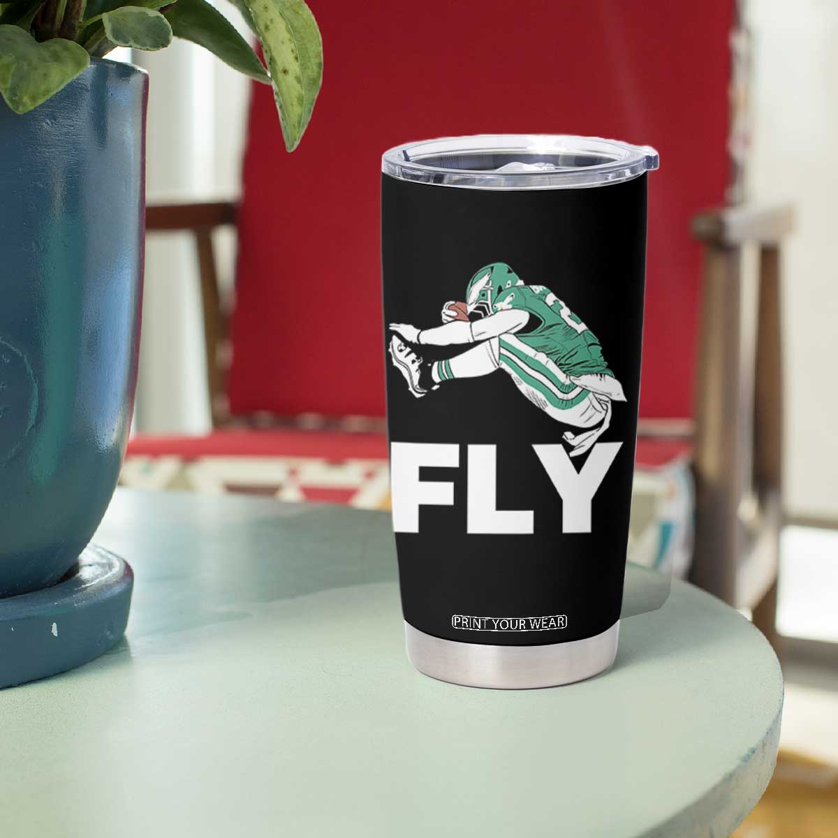 Philly Fan Tumbler Cup Barkley Backwards Hurdle TS10 Print Your Wear