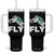 Philly Fan Tumbler With Handle Barkley Backwards Hurdle TS10 One Size: 40 oz Black Print Your Wear
