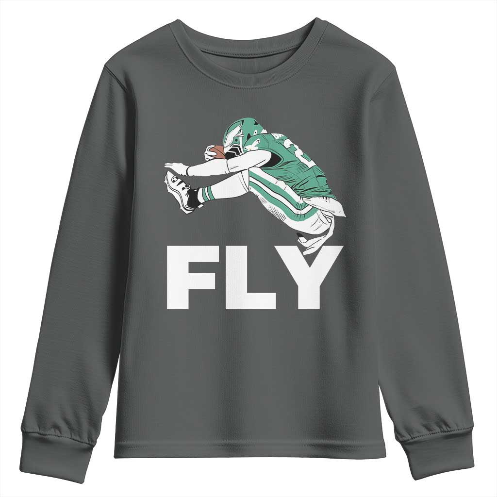 EF Game Day Youth Sweatshirt Retro Sports Fan TS10 Dark Heather Print Your Wear