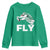 Philly Fan Youth Sweatshirt Barkley Backwards Hurdle TS10 Irish Green Print Your Wear