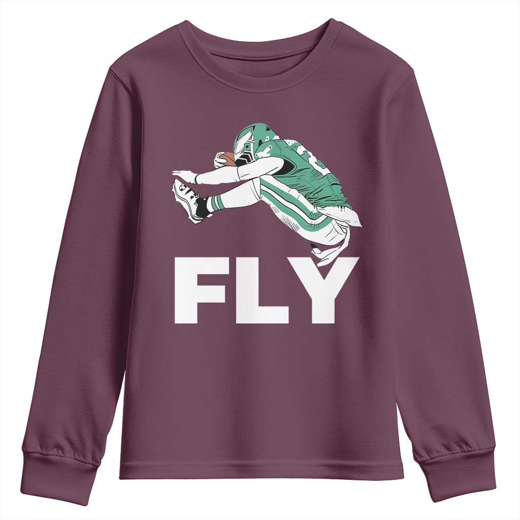 EF Game Day Youth Sweatshirt Retro Sports Fan TS10 Maroon Print Your Wear