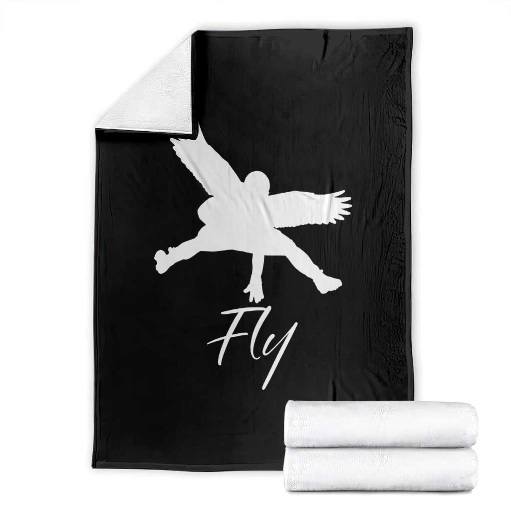 Eagles Fly Throw Blanket Philadelphia Birds Spirit TS10 Black Print Your Wear