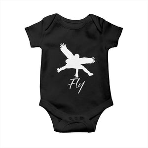 Philly Lover Baby Onesie Fly Birds Spirit Vintage Football Lovers TS10 Black Print Your Wear