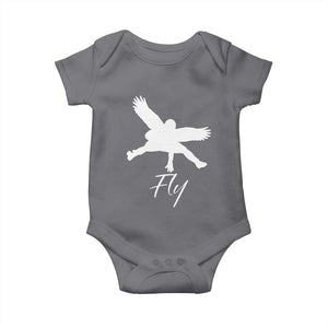 Philly Lover Baby Onesie Fly Birds Spirit Vintage Football Lovers TS10 Charcoal Print Your Wear