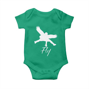 Philly Lover Baby Onesie Fly Birds Spirit Vintage Football Lovers TS10 Irish Green Print Your Wear