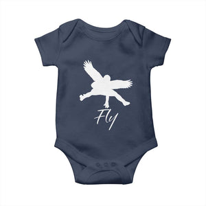 Philly Lover Baby Onesie Fly Birds Spirit Vintage Football Lovers TS10 Navy Print Your Wear