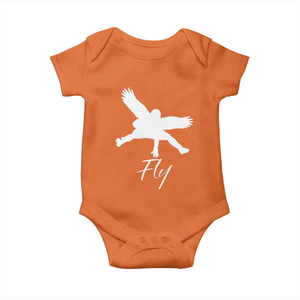Philly Lover Baby Onesie Fly Birds Spirit Vintage Football Lovers TS10 Orange Print Your Wear