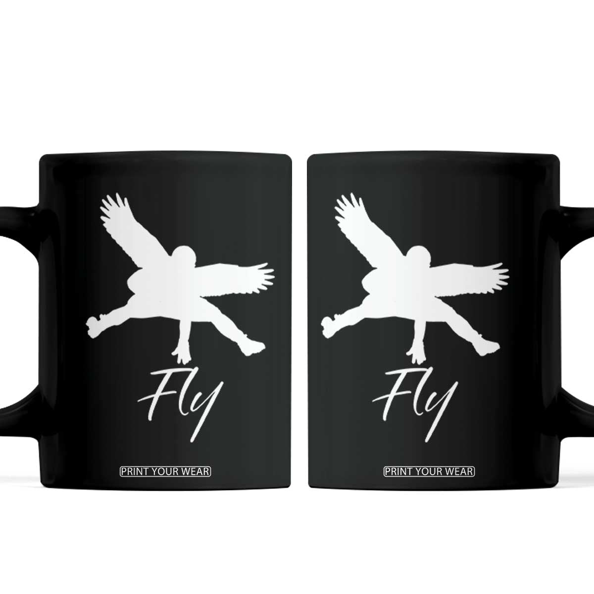 Eagles Fly Coffee Mug Philadelphia Birds Spirit TS10 Black Print Your Wear