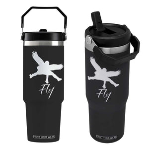 Eagles Fly Flip Straw Tumbler Philadelphia Birds Spirit TS10 One Size: 30 oz Black Print Your Wear