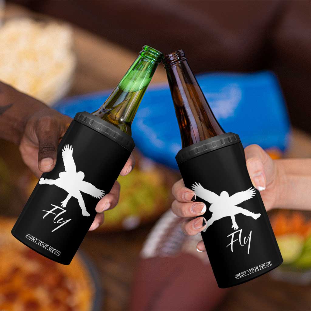 Eagles Fly 4 in 1 Can Cooler Tumbler Philadelphia Birds Spirit TS10 Print Your Wear