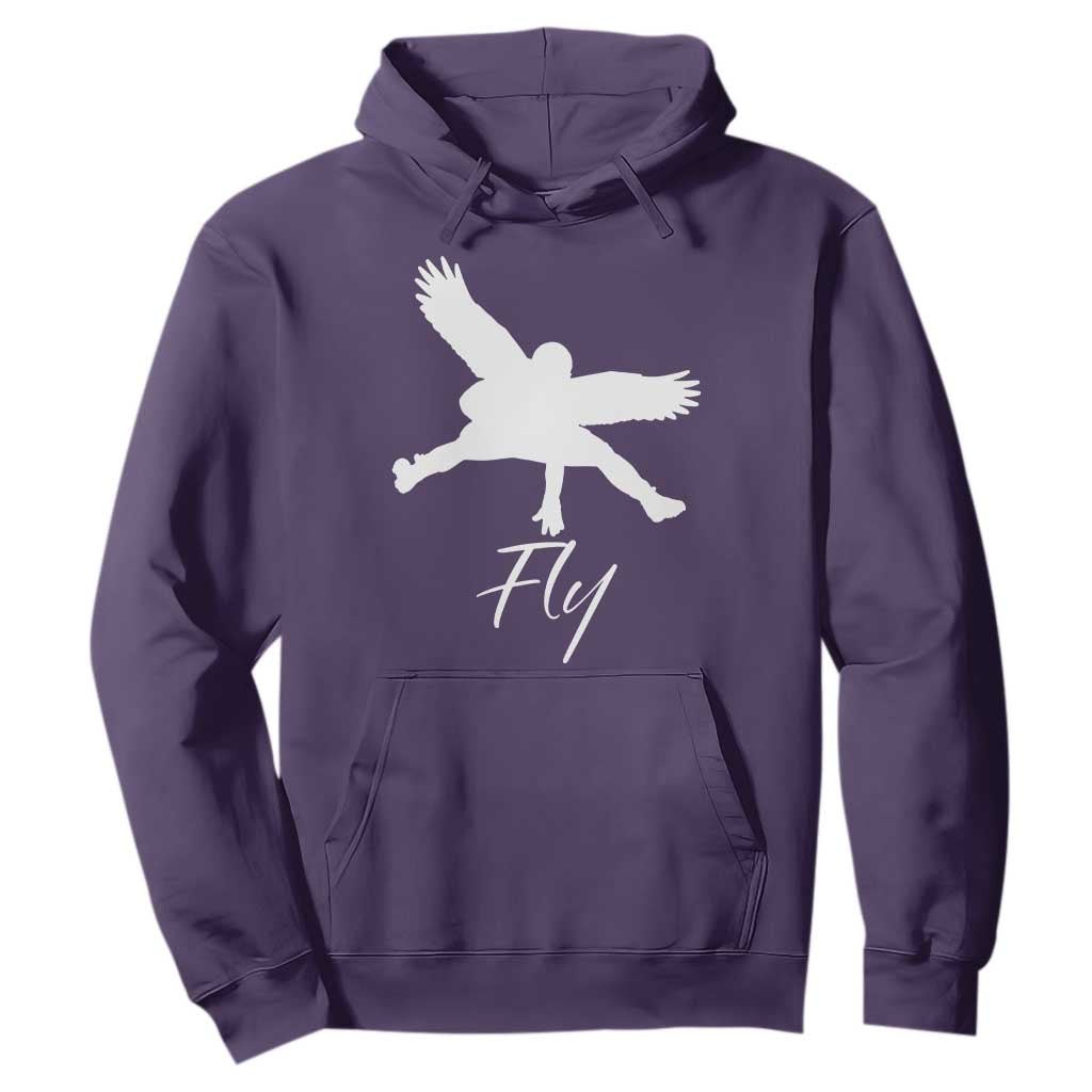 Philly Lover Hoodie Fly Birds Spirit Vintage Football Lovers TS10 Purple Print Your Wear
