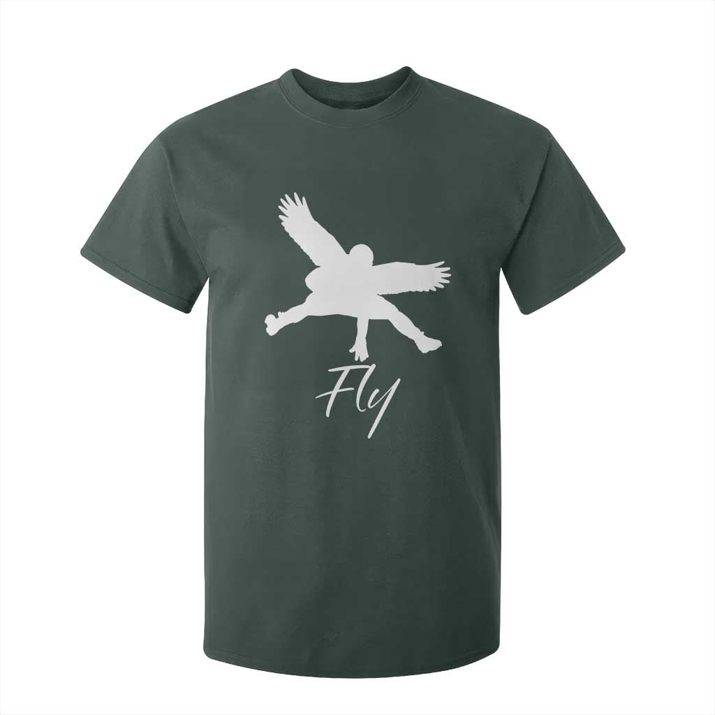 Philly Lover T Shirt For Kid Fly Birds Spirit Vintage Football Lovers TS10 Dark Forest Green Print Your Wear
