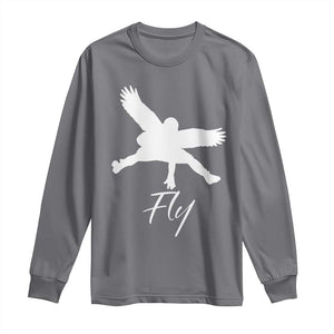 Eagles Fly Long Sleeve Shirt Philadelphia Birds Spirit TS10 Charcoal Print Your Wear