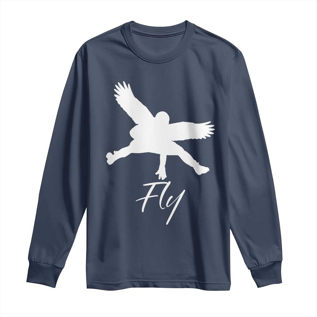 Philly Lover Long Sleeve Shirt Fly Birds Spirit Vintage Football Lovers TS10 Navy Print Your Wear