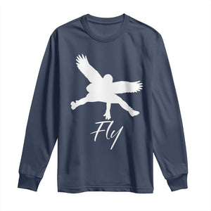Eagles Fly Long Sleeve Shirt Philadelphia Birds Spirit TS10 Navy Print Your Wear