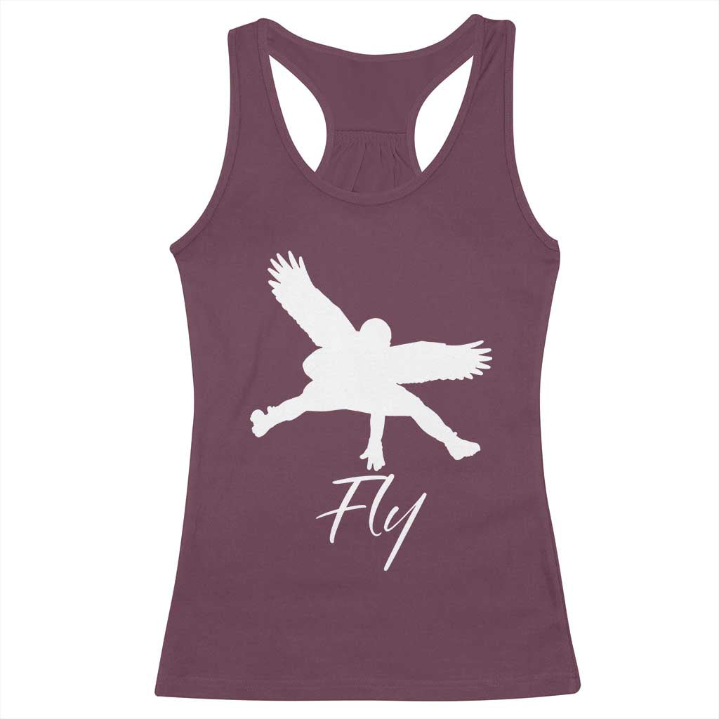 Philly Lover Racerback Tank Top Fly Birds Spirit Vintage Football Lovers TS10 Maroon Print Your Wear