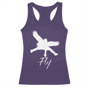 Eagles Fly Racerback Tank Top Philadelphia Birds Spirit TS10 Purple Print Your Wear