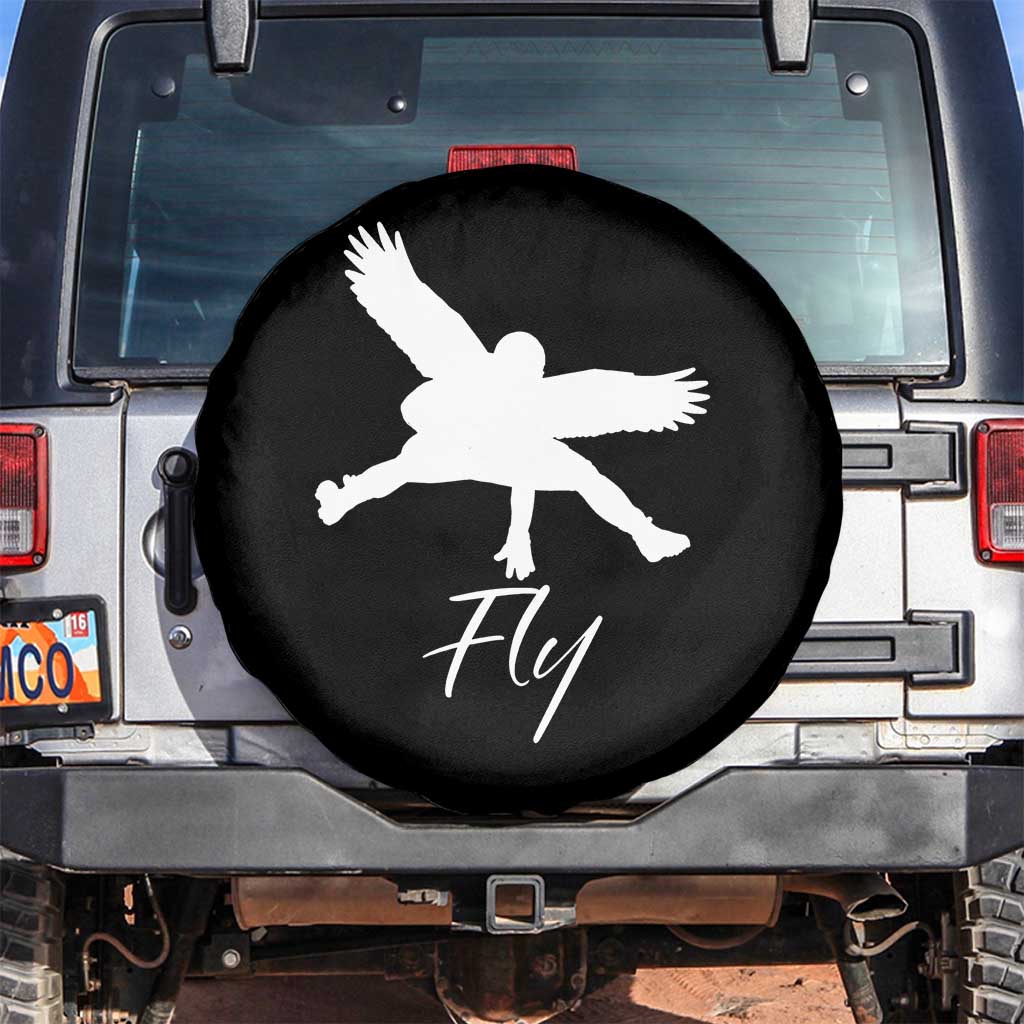 Eagles Fly Spare Tire Cover Philadelphia Birds Spirit TS10 No hole Black Print Your Wear