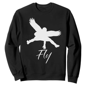 Eagles Fly Sweatshirt Philadelphia Birds Spirit TS10 Black Print Your Wear