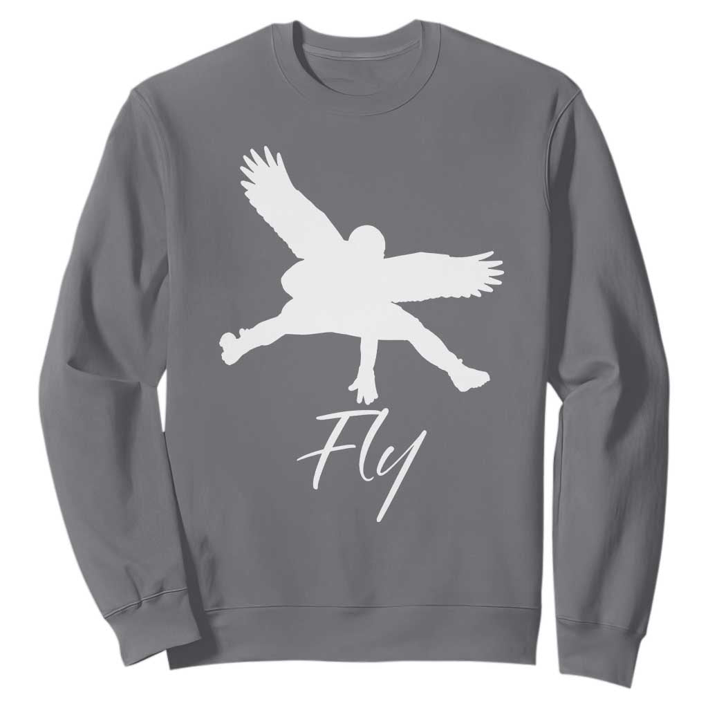 Philly Lover Sweatshirt Fly Birds Spirit Vintage Football Lovers TS10 Charcoal Print Your Wear