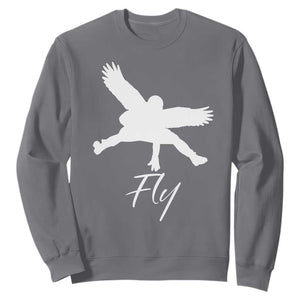 Eagles Fly Sweatshirt Philadelphia Birds Spirit TS10 Charcoal Print Your Wear