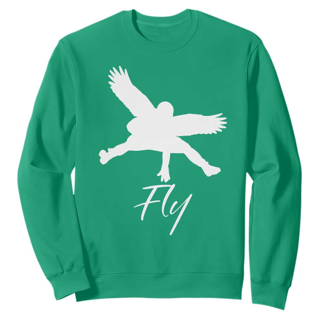 Eagles Fly Sweatshirt Philadelphia Birds Spirit TS10 Irish Green Print Your Wear
