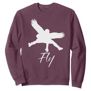 Eagles Fly Sweatshirt Philadelphia Birds Spirit TS10 Maroon Print Your Wear