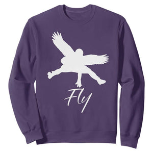 Philly Lover Sweatshirt Fly Birds Spirit Vintage Football Lovers TS10 Purple Print Your Wear