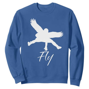 Eagles Fly Sweatshirt Philadelphia Birds Spirit TS10 Royal Blue Print Your Wear