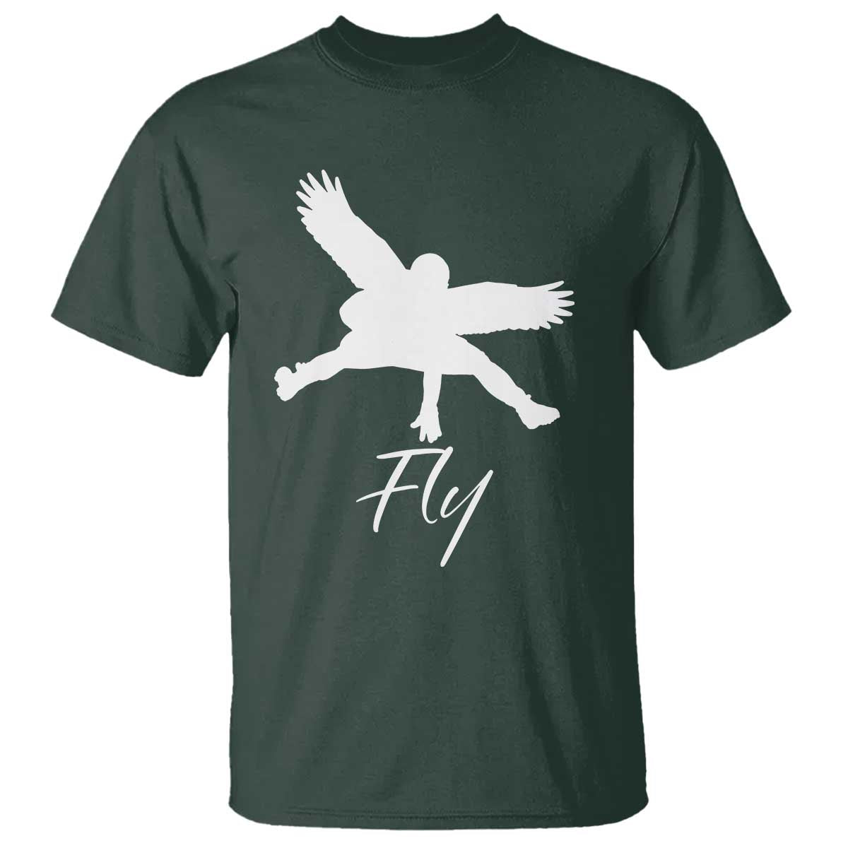 Philly Lover T Shirt Fly Birds Spirit Vintage Football Lovers TS10 Dark Forest Green Print Your Wear
