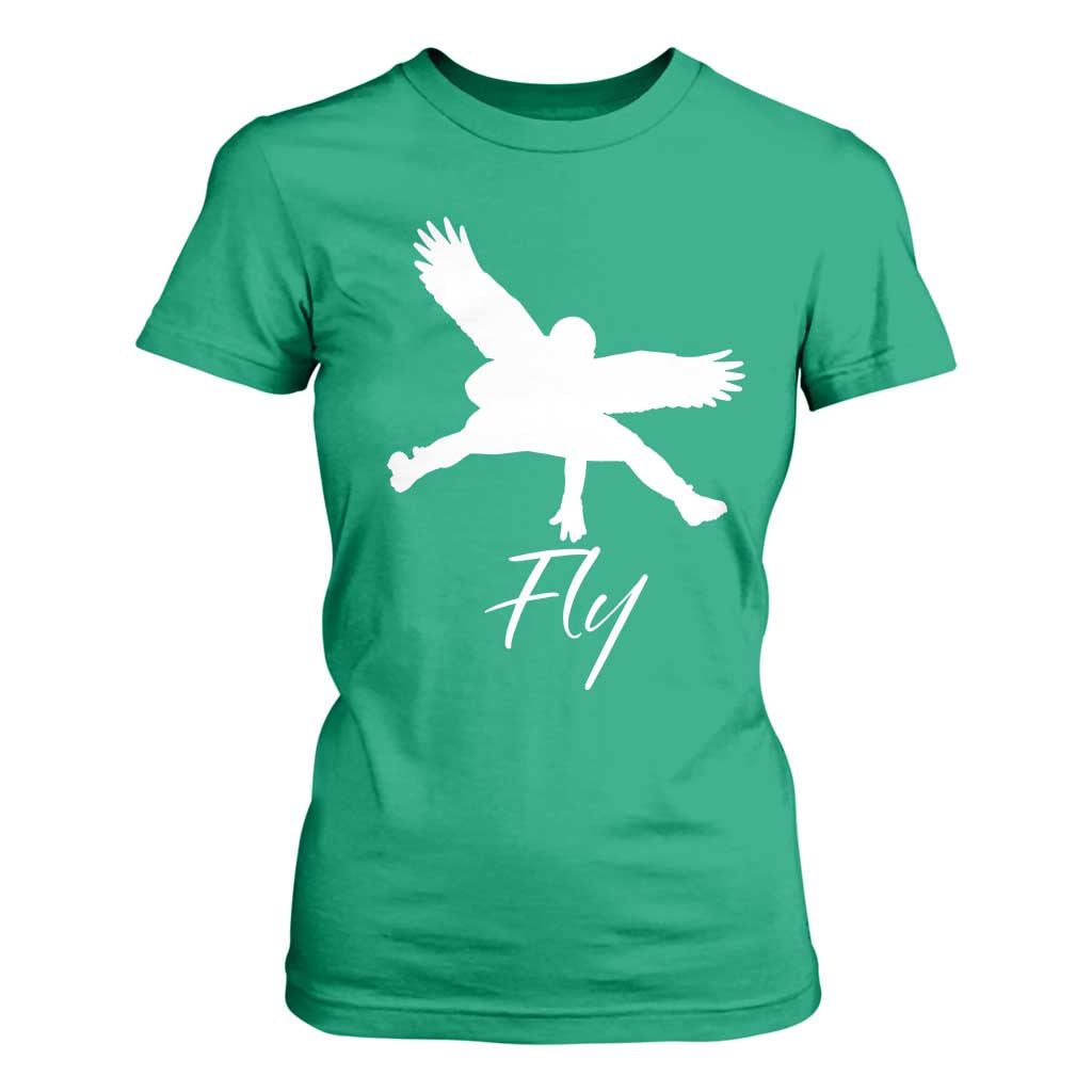 Eagles Fly T Shirt For Women Philadelphia Birds Spirit TS10 Irish Green Print Your Wear